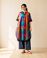 Echo Black Multicolor Cotton Kurti Set for Women