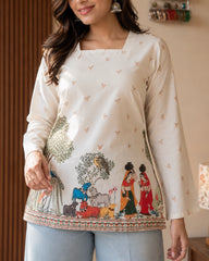 Gramya Kalamkari Cotton Short Kurti