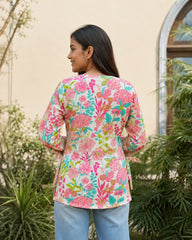 Surabhi Floral Garden Cotton Kurti