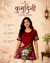 Kumudini Lotus Bloom Kurti Top