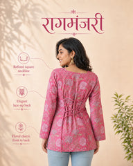 Ragmanjari Bloom Floral Cotton Kurti