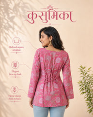 Ragmanjari Bloom Floral Cotton Kurti