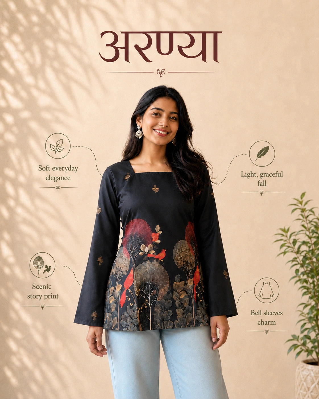 Aranyaa Kalamkari Kurti
