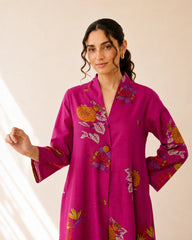 Potpourri Fuchsia Cotton Kurti Set for Women