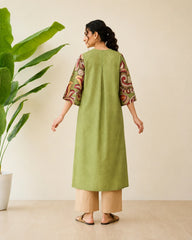 Morni Sage Green Cotton Kurti Set for Women
