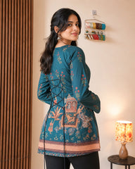 Chitralekha Kalamkari Mulmul Cotton Kurti
