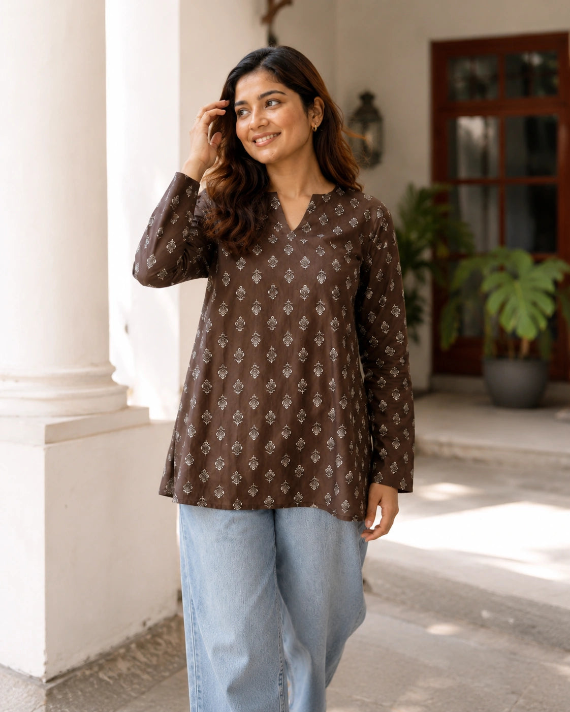 Mrinala Cotton Workwear Kurti