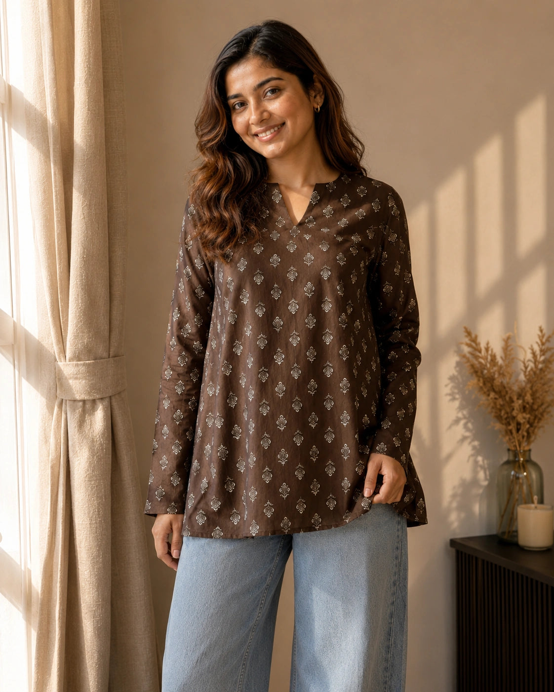 Mrinala Cotton Workwear Kurti