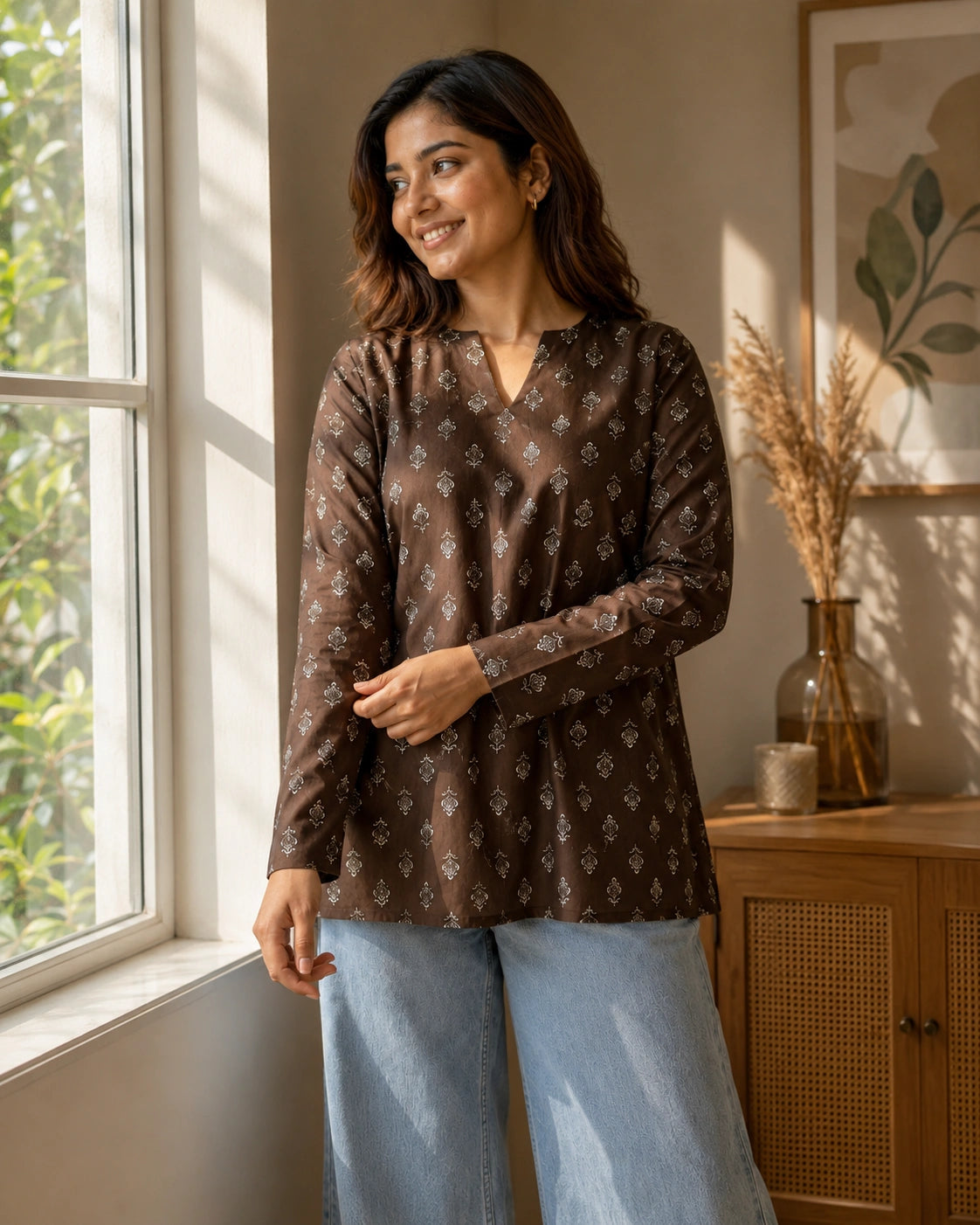 Mrinala Cotton Workwear Kurti