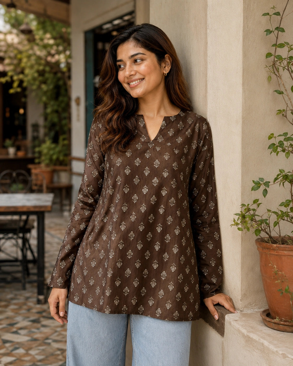 Mrinala Cotton Workwear Kurti