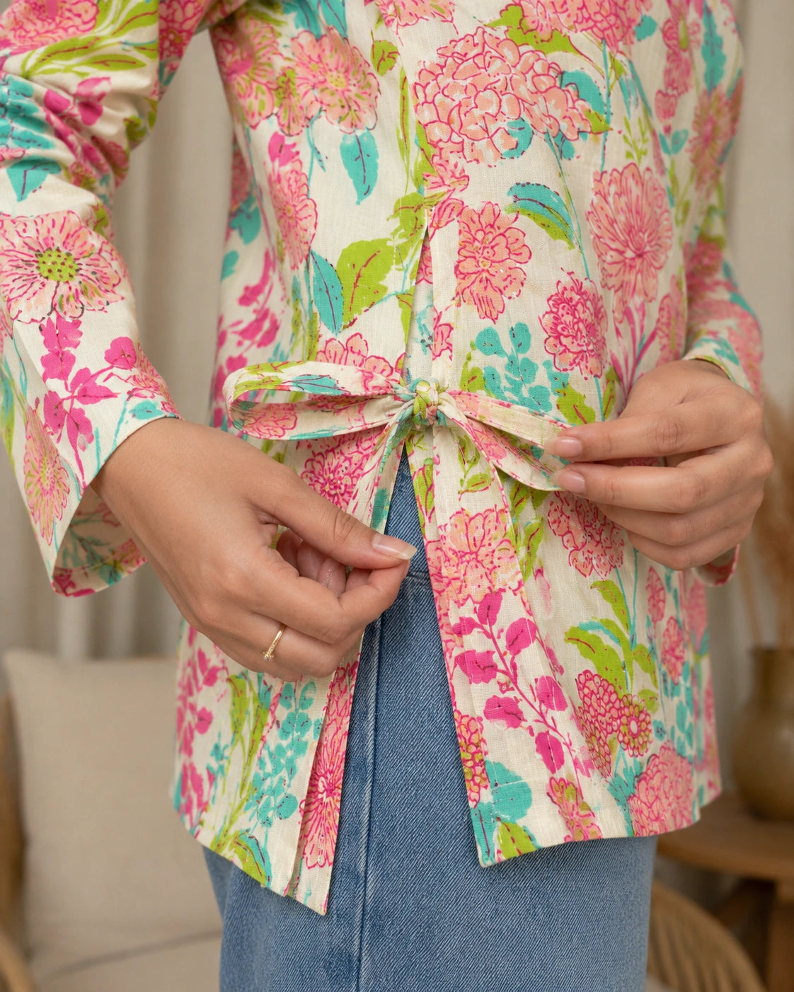 Surabhi Floral Garden Cotton Kurti
