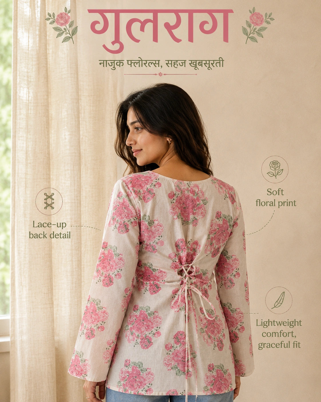 Gulrang Floral Kurti