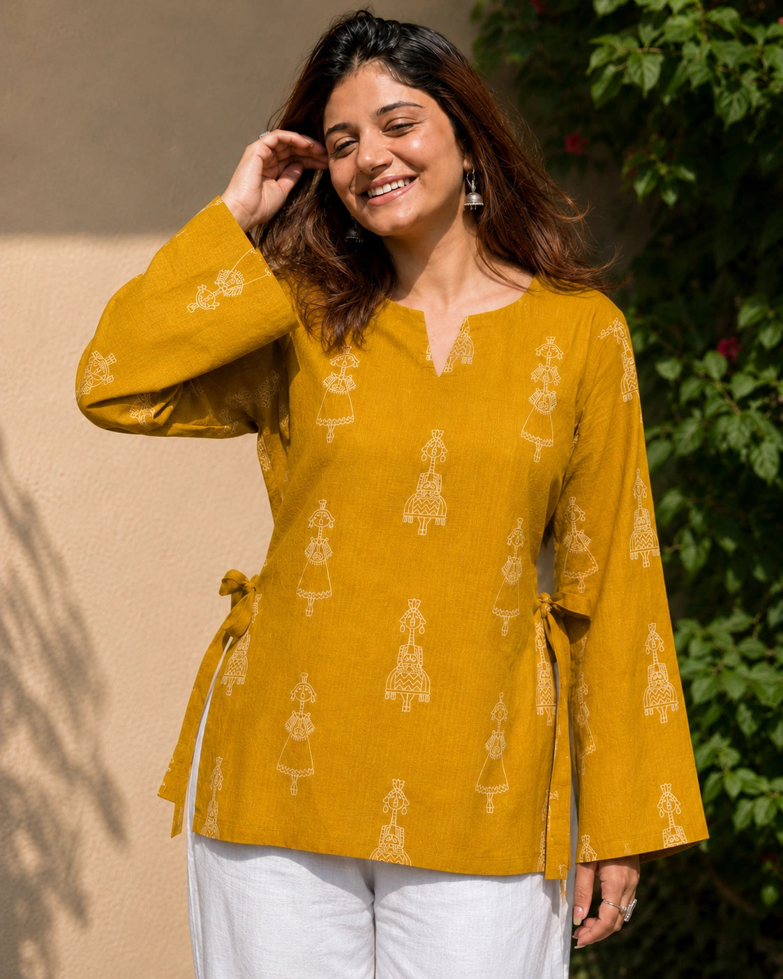Savara Folk Print Pure Cotton Kurti
