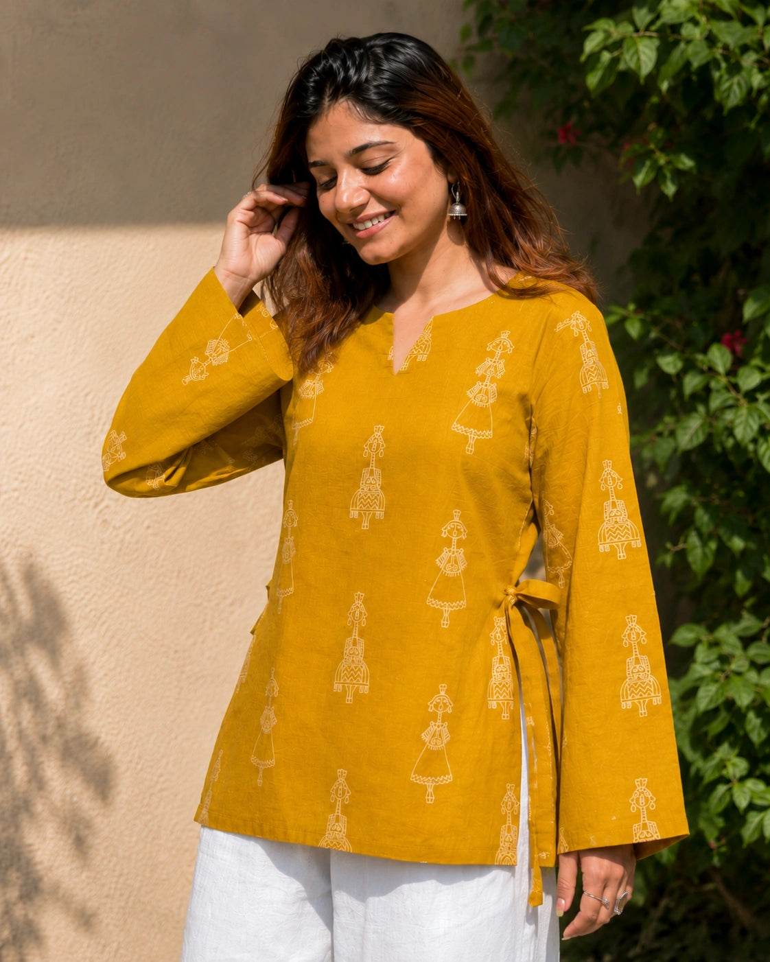 Savara Folk Print Pure Cotton Kurti