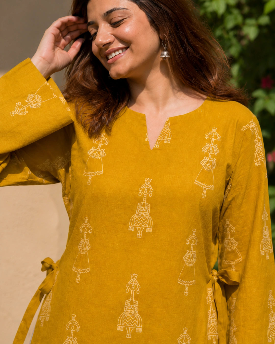 Savara Folk Print Pure Cotton Kurti