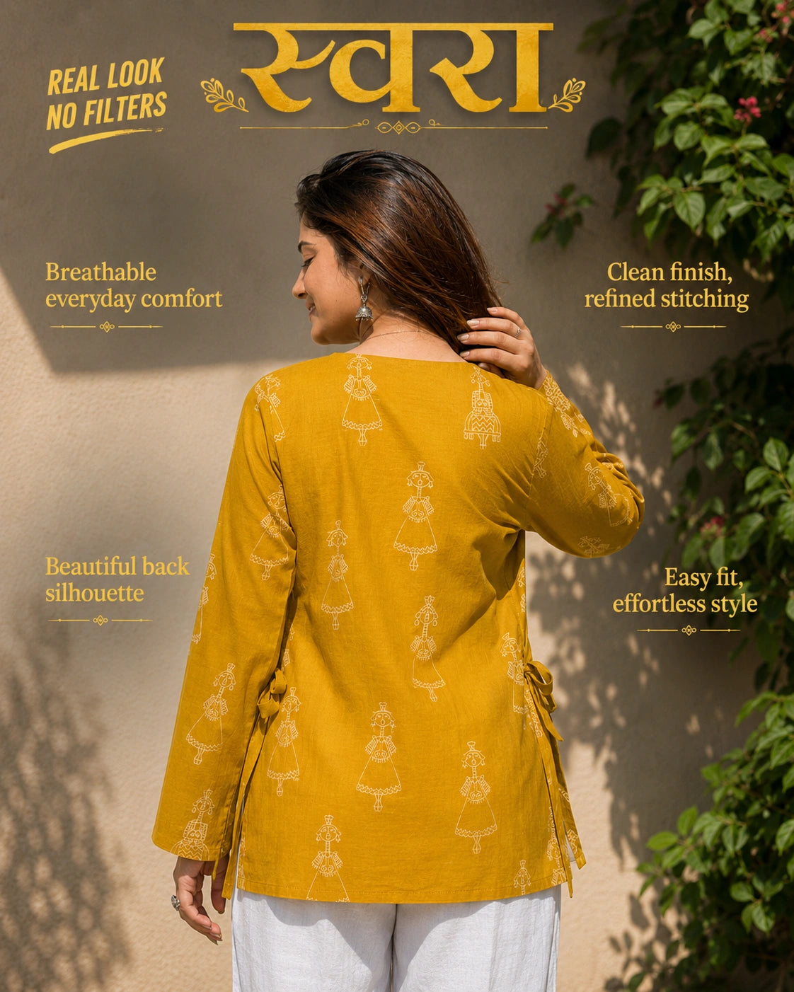 Savara Folk Print Pure Cotton Kurti