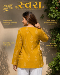 Savara Folk Print Pure Cotton Kurti