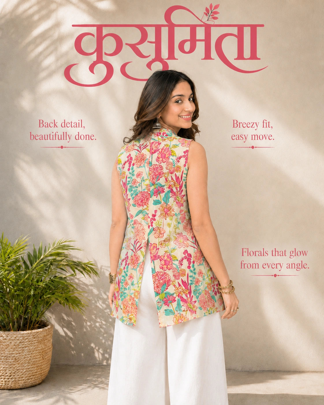 Kusumita Floral Kurti