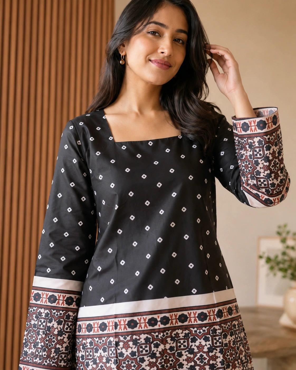 Chitrekha Border Print Kurti
